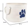 imageBone Dry Pet Storage Collection Collapsible Bin Medium Round OffWhiteOffWhite