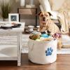 imageBone Dry Pet Storage Collection Collapsible Bin Medium Round OffWhiteOffWhite