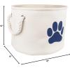 imageBone Dry Pet Storage Collection Collapsible Bin Medium Round OffWhiteOffWhite
