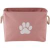 imageBone Dry Pet Storage Collection Collapsible Bin Medium Round OffWhiteRose