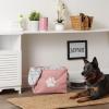 imageBone Dry Pet Storage Collection Collapsible Bin Medium Round OffWhiteRose