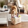 imageBone Dry Pet Storage Collection Collapsible Bin Medium Round OffWhiteTaupe