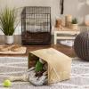 imageBone Dry Pet Storage Collection Collapsible Bin Medium Round OffWhiteTaupe