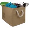 imageBone Dry Pet Storage Collection Collapsible Bin Medium Round OffWhiteTaupe