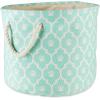 imageBone Dry Pet Storage Collection Lattice Paw Print Small Round WhiteAquaAqua