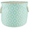 imageBone Dry Pet Storage Collection Lattice Paw Print Small Round WhiteAquaAqua