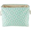 imageBone Dry Pet Storage Collection Lattice Paw Print Small Round WhiteAquaAqua