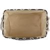 imageBone Dry Pet Storage Collection Lattice Paw Print Small Round WhiteAquaBlack