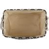 imageBone Dry Pet Storage Collection Lattice Paw Print Small Round WhiteAquaBlack