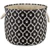 imageBone Dry Pet Storage Collection Lattice Paw Print Small Round WhiteAquaBlack