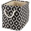 imageBone Dry Pet Storage Collection Lattice Paw Print Small Round WhiteAquaBlack