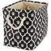 imageBone Dry Pet Storage Collection Lattice Paw Print Small Round WhiteAquaBlack
