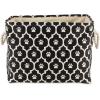 imageBone Dry Pet Storage Collection Lattice Paw Print Small Round WhiteAquaBlack