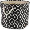 imageBone Dry Pet Storage Collection Lattice Paw Print Small Round WhiteAquaBlack