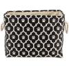imageBone Dry Pet Storage Collection Lattice Paw Print Small Round WhiteAquaBlack