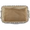 imageBone Dry Pet Storage Collection Lattice Paw Print Small Round WhiteAquaGray