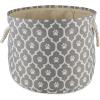 imageBone Dry Pet Storage Collection Lattice Paw Print Small Round WhiteAquaGray