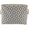 imageBone Dry Pet Storage Collection Lattice Paw Print Small Round WhiteAquaGray