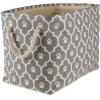 imageBone Dry Pet Storage Collection Lattice Paw Print Small Round WhiteAquaGray
