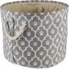 imageBone Dry Pet Storage Collection Lattice Paw Print Small Round WhiteAquaGray