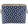 imageBone Dry Pet Storage Collection Lattice Paw Print Small Round WhiteAquaNautical Blue