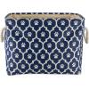 imageBone Dry Pet Storage Collection Lattice Paw Print Small Round WhiteAquaNautical Blue