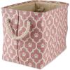 imageBone Dry Pet Storage Collection Lattice Paw Print Small Round WhiteAquaRose
