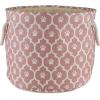 imageBone Dry Pet Storage Collection Lattice Paw Print Small Round WhiteAquaRose