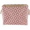 imageBone Dry Pet Storage Collection Lattice Paw Print Small Round WhiteAquaRose