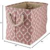 imageBone Dry Pet Storage Collection Lattice Paw Print Small Round WhiteAquaRose
