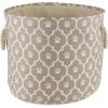 imageBone Dry Pet Storage Collection Lattice Paw Print Small Round WhiteAquaStone