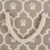 imageBone Dry Pet Storage Collection Lattice Paw Print Small Round WhiteAquaStone