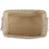 imageBone Dry Pet Storage Collection Lattice Paw Print Small Round WhiteAquaStone