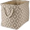 imageBone Dry Pet Storage Collection Lattice Paw Print Small Round WhiteAquaStone
