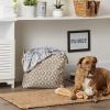 imageBone Dry Pet Storage Collection Lattice Paw Print Small Round WhiteAquaStone