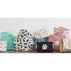 imageBone Dry Pet Storage Collection Lattice Paw Print Small Round WhiteAquaStone
