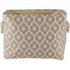 imageBone Dry Pet Storage Collection Lattice Paw Print Small Round WhiteAquaStone