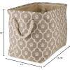 imageBone Dry Pet Storage Collection Lattice Paw Print Small Round WhiteAquaStone
