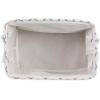imageBone Dry Pet Storage Collection Lattice Paw Print Small Round WhiteAquaWhiteGray