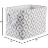 imageBone Dry Pet Storage Collection Lattice Paw Print Small Round WhiteAquaWhiteGray
