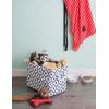 imageBone Dry Pet Storage Collection Lattice Paw Print Small Round WhiteAquaWhiteNavy