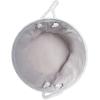 imageBone Dry Pet Storage Collection Lattice Paw Print Small Round WhiteAquaWhiteNavy
