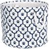 imageBone Dry Pet Storage Collection Lattice Paw Print Small Round WhiteAquaWhiteNavy