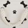 imageBone Dry Pet Storage Collection Paw and Bone Print Small Rectangle 14x8x9quot RoseBlack