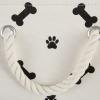 imageBone Dry Pet Storage Collection Paw and Bone Print Small Rectangle 14x8x9quot RoseBlack