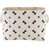 imageBone Dry Pet Storage Collection Paw and Bone Print Small Rectangle 14x8x9quot RoseBlack