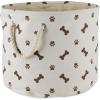 imageBone Dry Pet Storage Collection Paw and Bone Print Small Rectangle 14x8x9quot RoseDark Brown