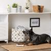 imageBone Dry Pet Storage Collection Paw and Bone Print Small Rectangle 14x8x9quot RoseDark Brown