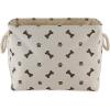imageBone Dry Pet Storage Collection Paw and Bone Print Small Rectangle 14x8x9quot RoseDark Brown