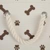 imageBone Dry Pet Storage Collection Paw and Bone Print Small Rectangle 14x8x9quot RoseDark Brown